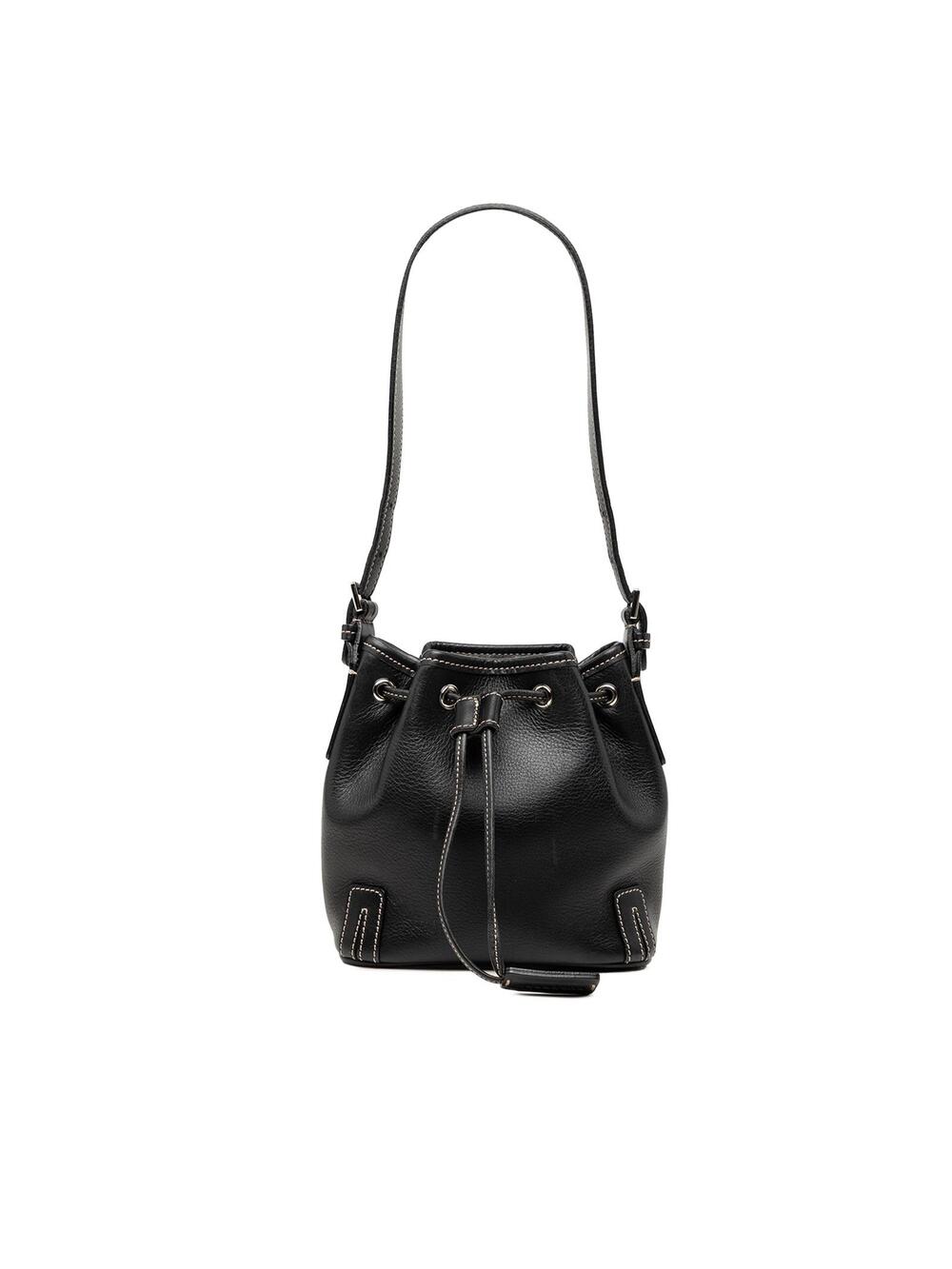 Burberry Leather Drawstring Bucket Bag #299832B44B